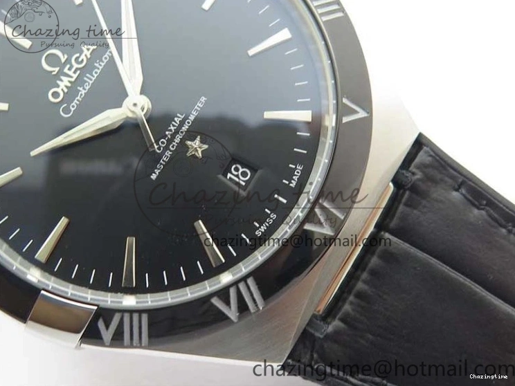 0419 Neat Constellation 131.33.41.21.03.001 SS TW Best Edition Black Dial On Gummy Strap A 7873